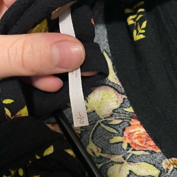 NWOT Free People Tate Floral print mock neck tunic mini dress open back bow L - Picture 9 of 12